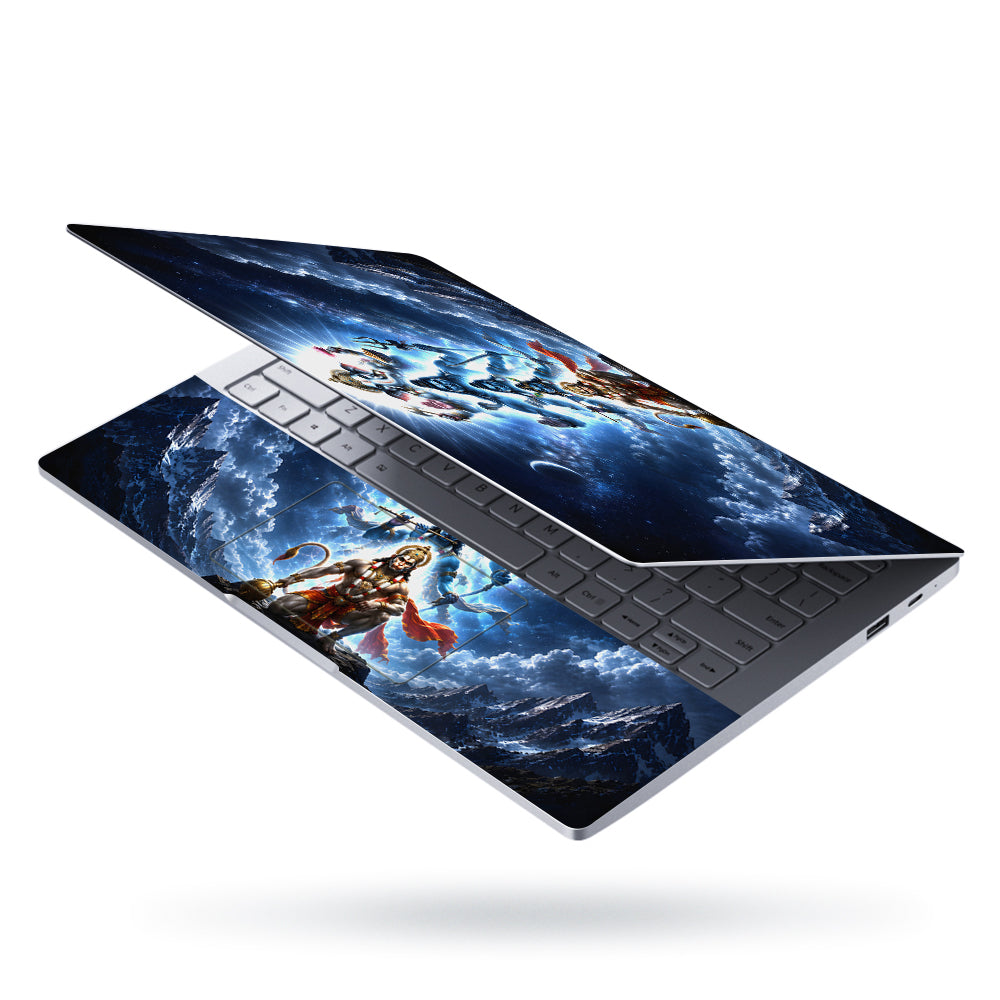 Pantheon Ganesha Shiva Ram Krishna Hanuman Stack Laptop Skin - View 3