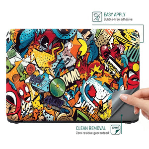 Pop Art Comic Book Laptop Skin - View 4