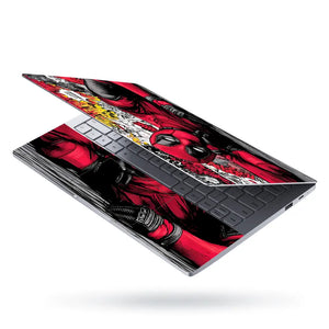 Pop Culture Comic Hero Relaxing Laptop Skin - View 3