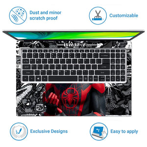 Pop Culture Spider-man Comic Art Laptop Skin - View 5