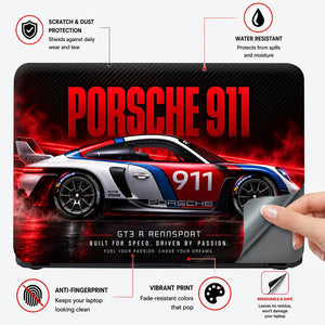 Porsche 911 GT3 R Rennsport Laptop Skin - View 4