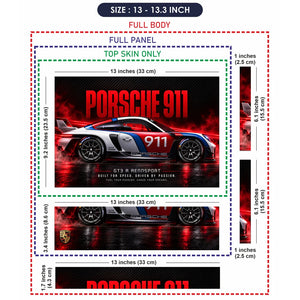 Porsche 911 GT3 R Rennsport Laptop Skin - View 6