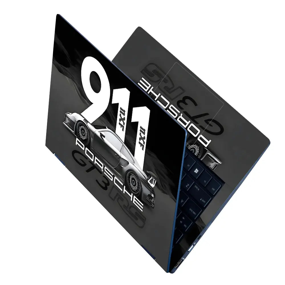 Porsche 911 GT3 RS Abstract Art Laptop Skin - View 2