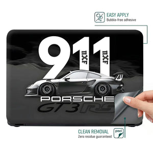 Porsche 911 GT3 RS Abstract Art Laptop Skin - View 4