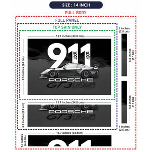 Porsche 911 GT3 RS Abstract Art Laptop Skin - View 7