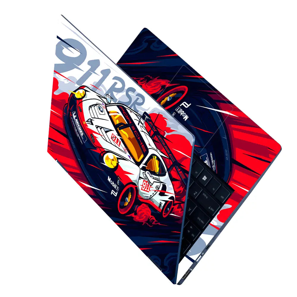 Porsche 911 RSR Racing Laptop Skin - View 2