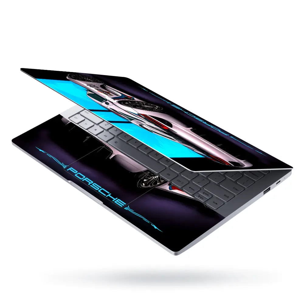 Porsche 918 Spyder BlueGlow Laptop Skin - View 3