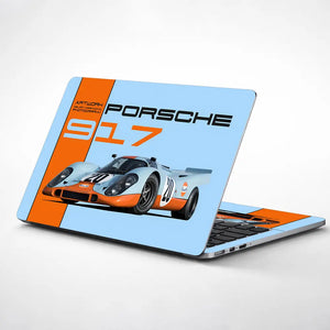 Porsche_917_Orange Laptop Skin - View 1