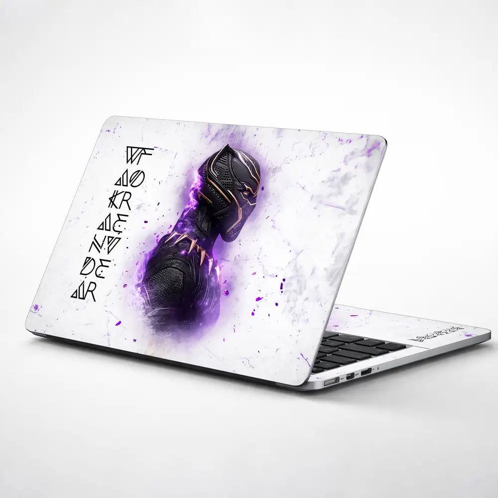 Purple Electric Warrior Portrait Laptop Skin - View 1