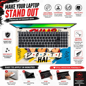 Pyaar Dosti Hai Friendship Laptop Skin - View 5