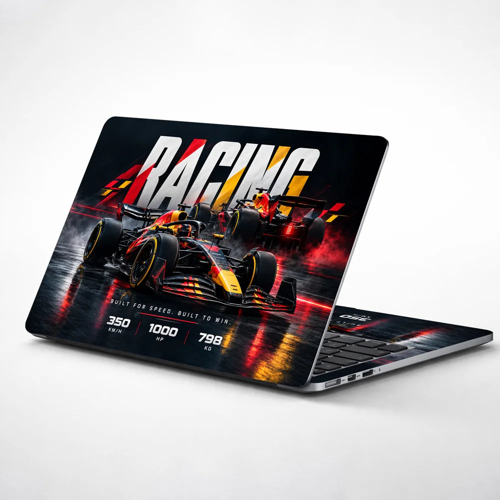Racing Legends Built for Speed Laptop Skin - View 1