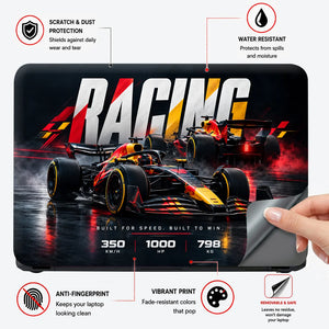 Racing Legends Built for Speed Laptop Skin - View 4