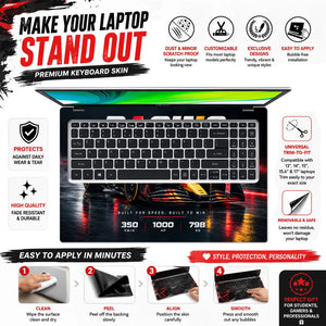Racing Legends Built for Speed Laptop Skin - View 5
