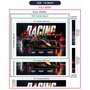 Racing Legends Built for Speed Laptop Skin - View 7