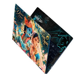 Radhe Krishna Divine Love Laptop Skin - View 2