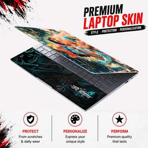 Radhe Krishna Divine Love Laptop Skin - View 3