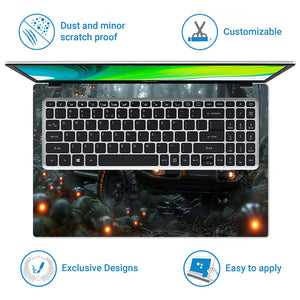 Rainforest Jeep Ride Laptop Skin - View 5