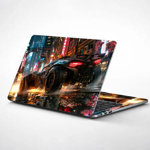 Rainy Night Racer Laptop Skin - View 1