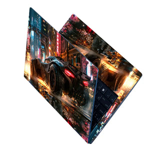 Rainy Night Racer Laptop Skin - View 2