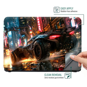 Rainy Night Racer Laptop Skin - View 4