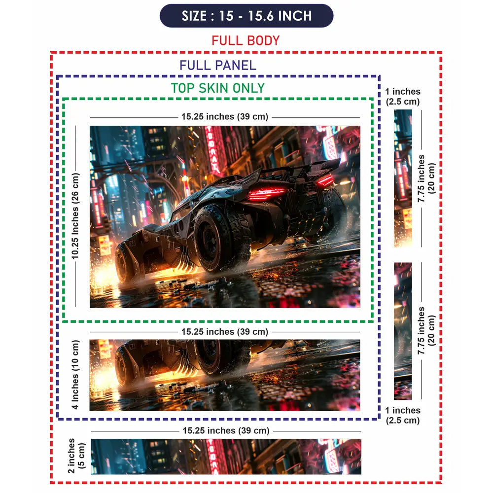 Rainy Night Racer Laptop Skin - View 8