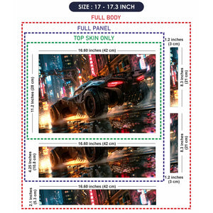 Rainy Night Racer Laptop Skin - View 9