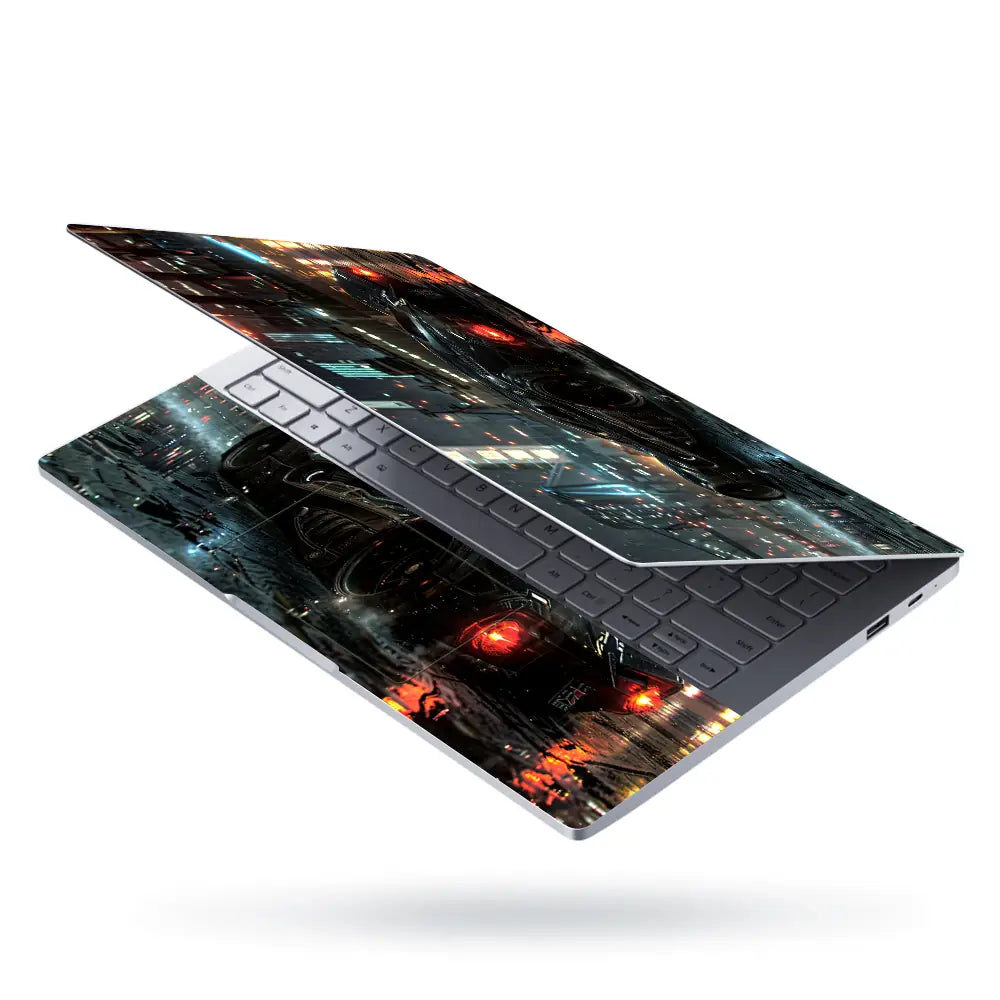 Rainy Street Racer Laptop Skin - View 3
