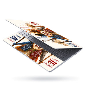 Ram and Hanuman Jai Shree Ram Dual Poster Laptop Skin - View 3