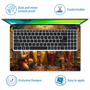 Ram Sita Lakshman Hanuman Laptop Skin - View 5