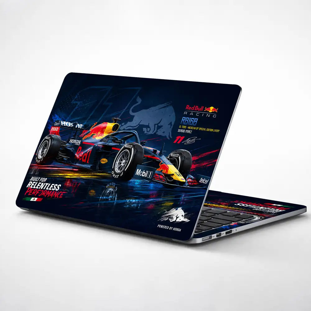 Red Bull Racing RB16B Perez Mexico Laptop Skin - View 1