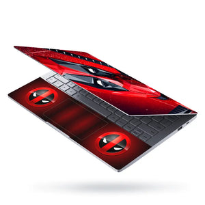 Red Design Deadpool Laptop Skin - View 3