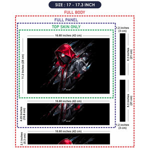 Red Hood Spider Hero Shards Laptop Skin - View 9