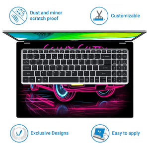 Retro Drive Nights Laptop Skin - View 5