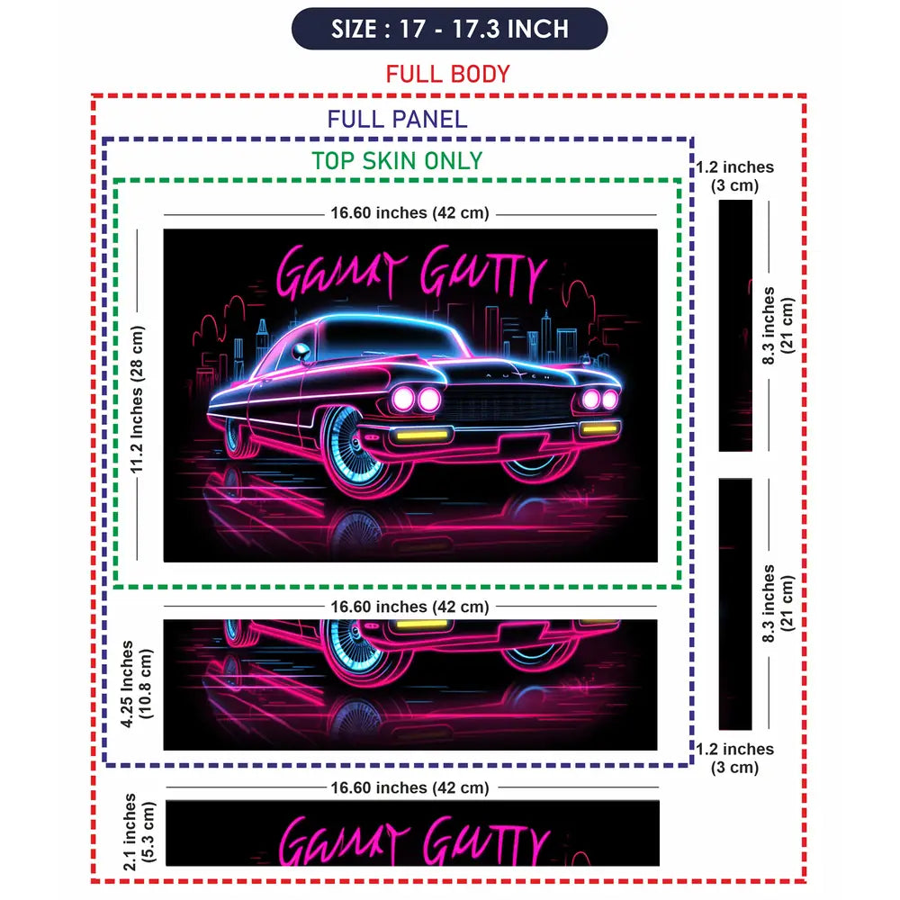 Retro Drive Nights Laptop Skin - View 9