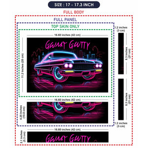 Retro Drive Nights Laptop Skin - View 9
