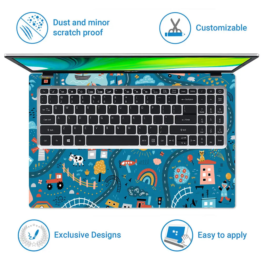 Road Map Laptop Skin - View 5