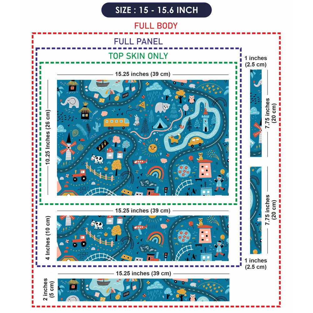 Road Map Laptop Skin - View 8