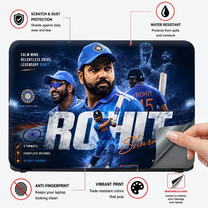 Rohit Sharma Hitman Reason Laptop Skin - View 4