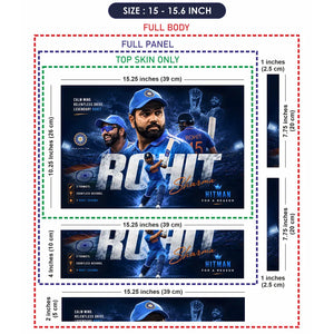 Rohit Sharma Hitman Reason Laptop Skin - View 8