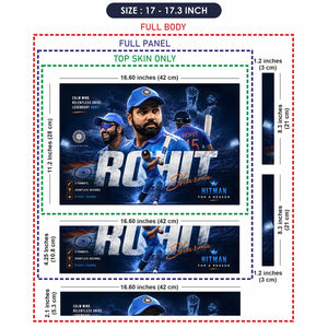 Rohit Sharma Hitman Reason Laptop Skin - View 9