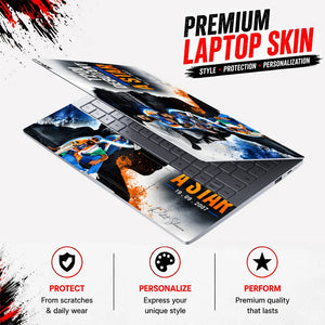 Rohit Sharma T20I Debutant Star Laptop Skin - View 3