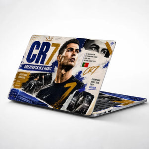 Ronaldo CR7 Greatness Habit Laptop Skin - View 1