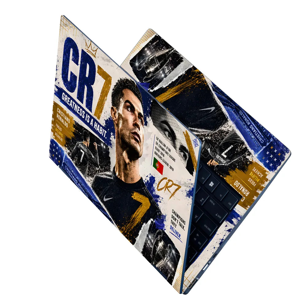 Ronaldo CR7 Greatness Habit Laptop Skin - View 2