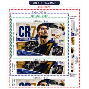 Ronaldo CR7 Greatness Habit Laptop Skin - View 9
