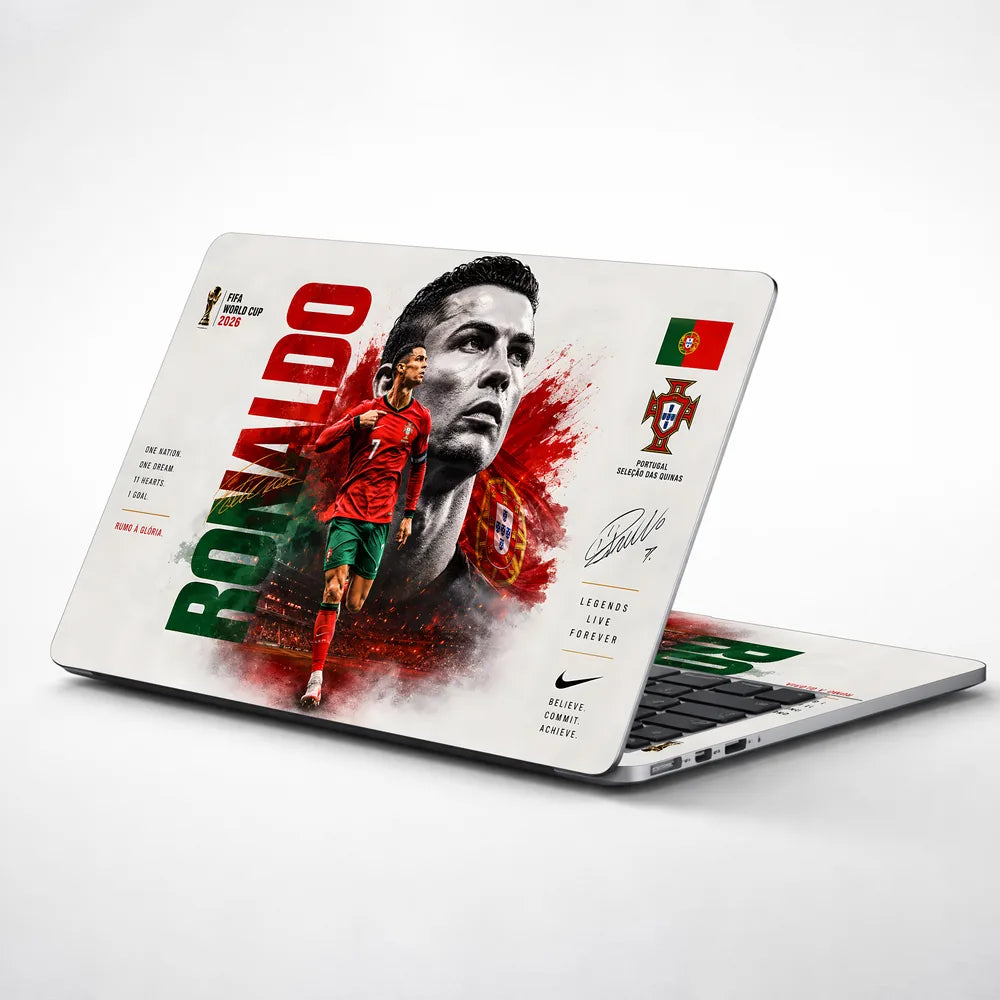 Ronaldo Portugal World Cup 2026 Laptop Skin - View 1