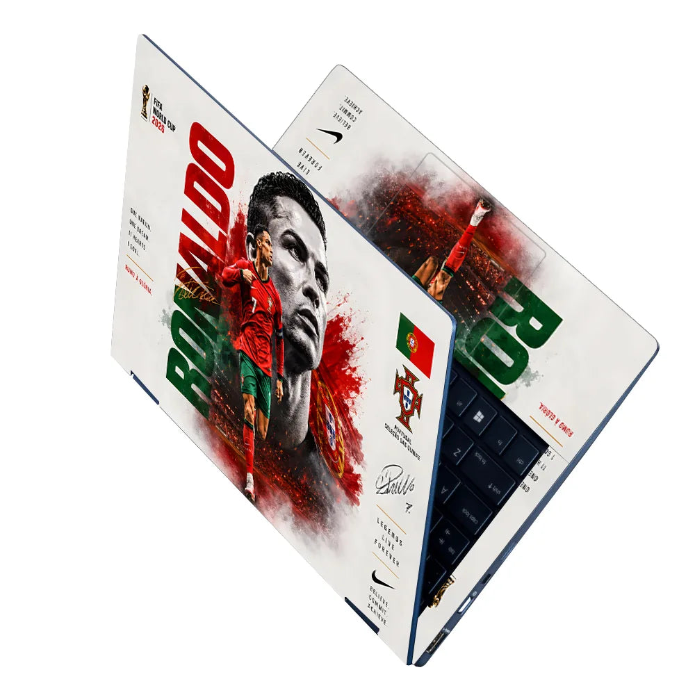 Ronaldo Portugal World Cup 2026 Laptop Skin - View 2