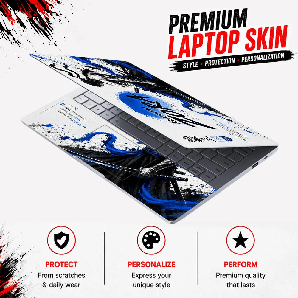 Roronoa Zoro Azure Reign Laptop Skin - View 3