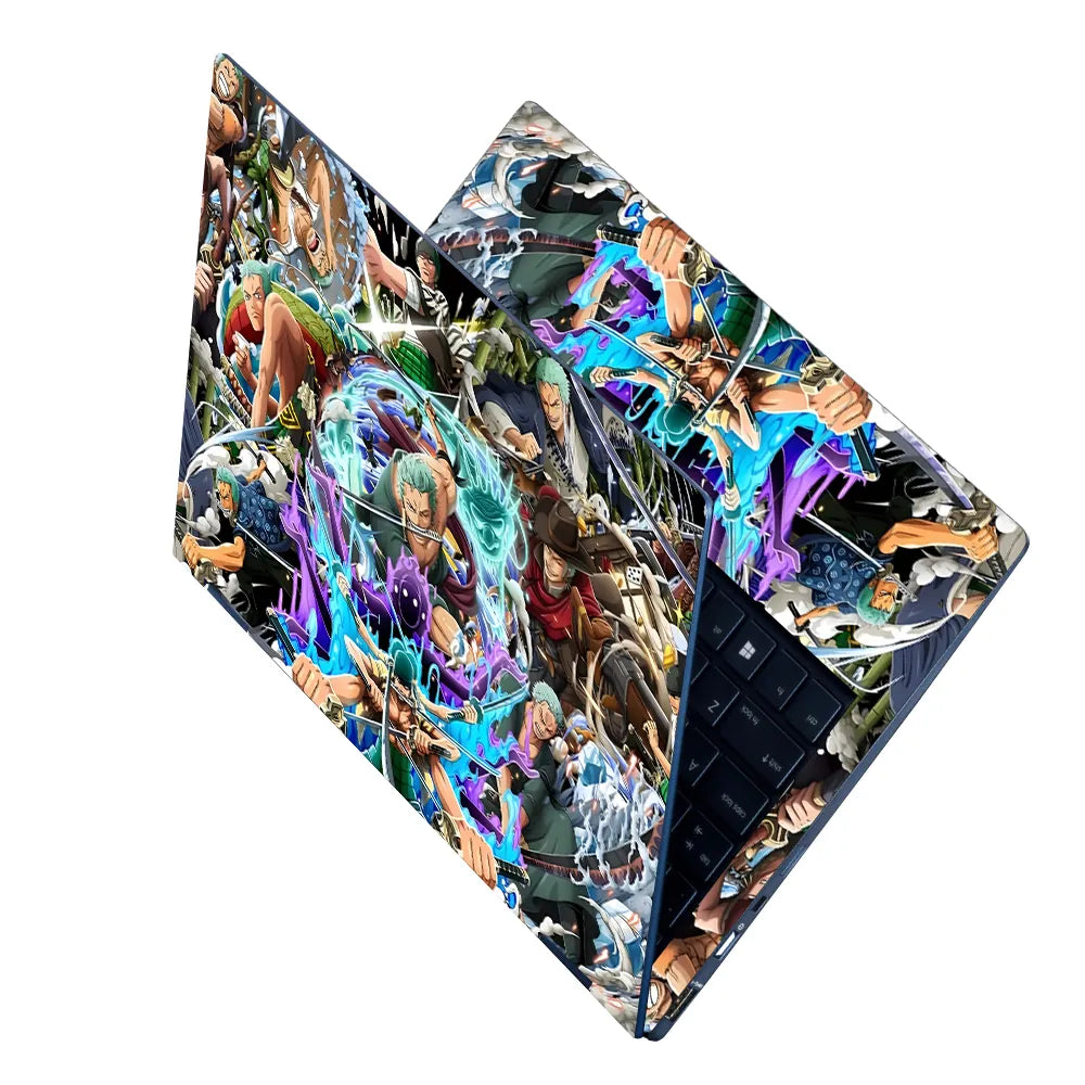 Roronoa Zoro Collage Laptop Skin - View 2