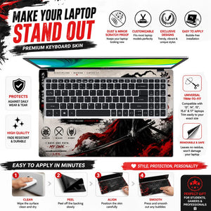 Roronoa Zoro Crimson Fury Laptop Skin - View 5