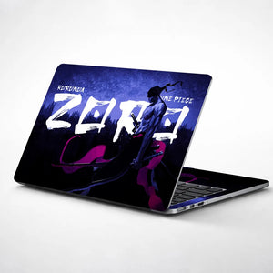 Roronoa Zoro One Piece Blue Laptop Skin - View 1